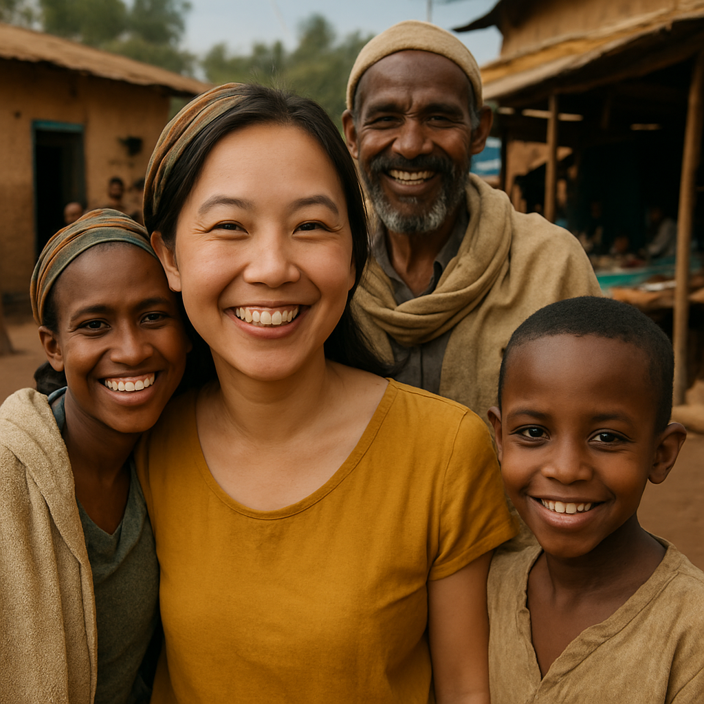 Portrait of Amelia Nguyen, family traveler