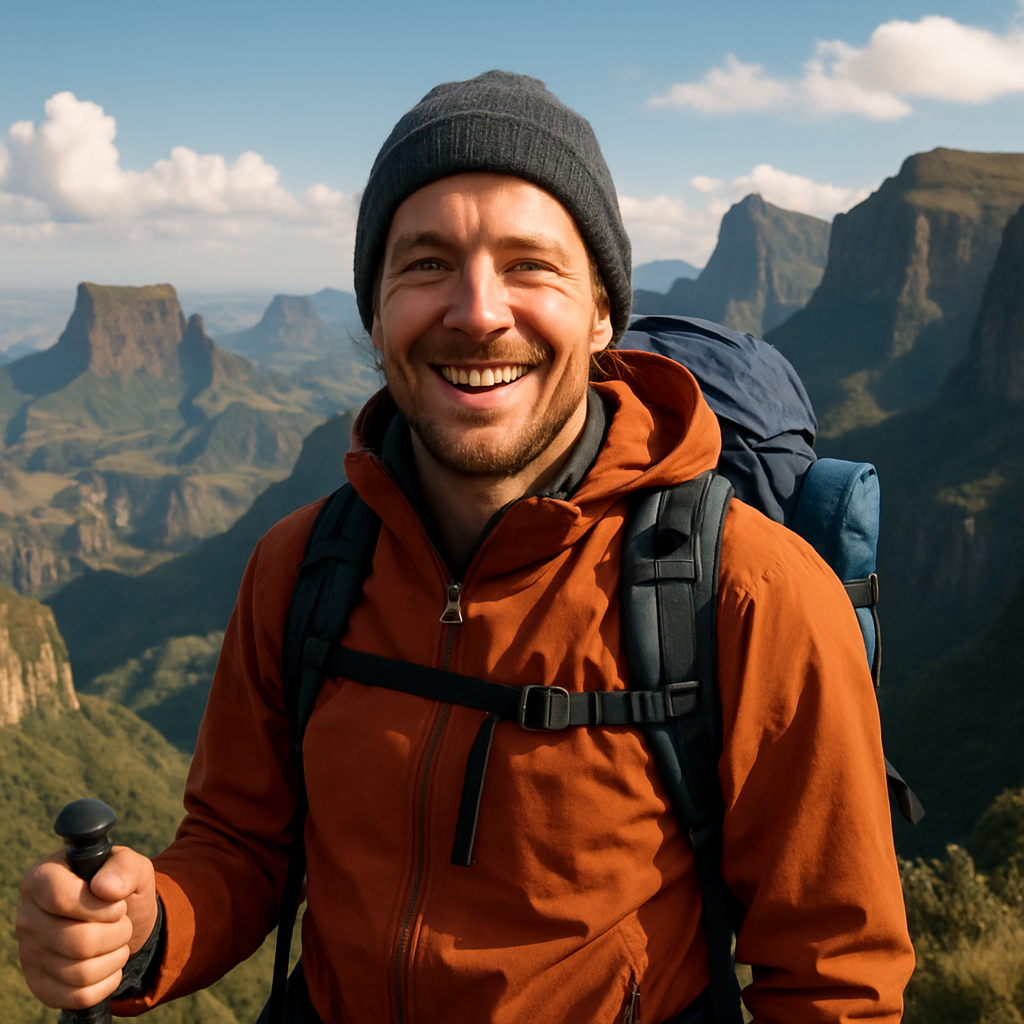Portrait of David Stein, adventure traveler