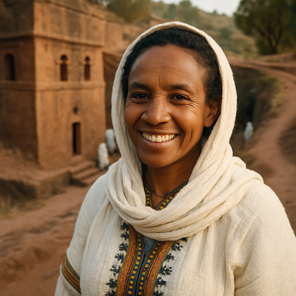 Portrait of Hanna Demissie, spiritual traveler