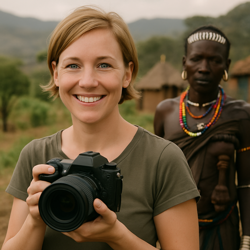 Portrait of Kate Foster, photography traveler