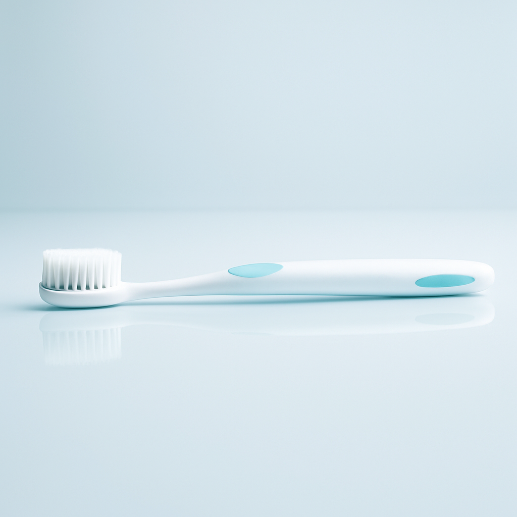 Soft toothbrush with gentle bristles