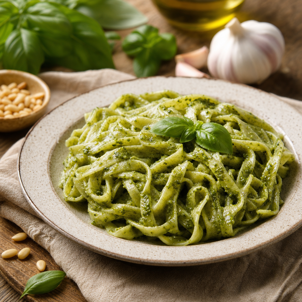 1 lb of Garden Pesto Verde Fresh Organic Pasta