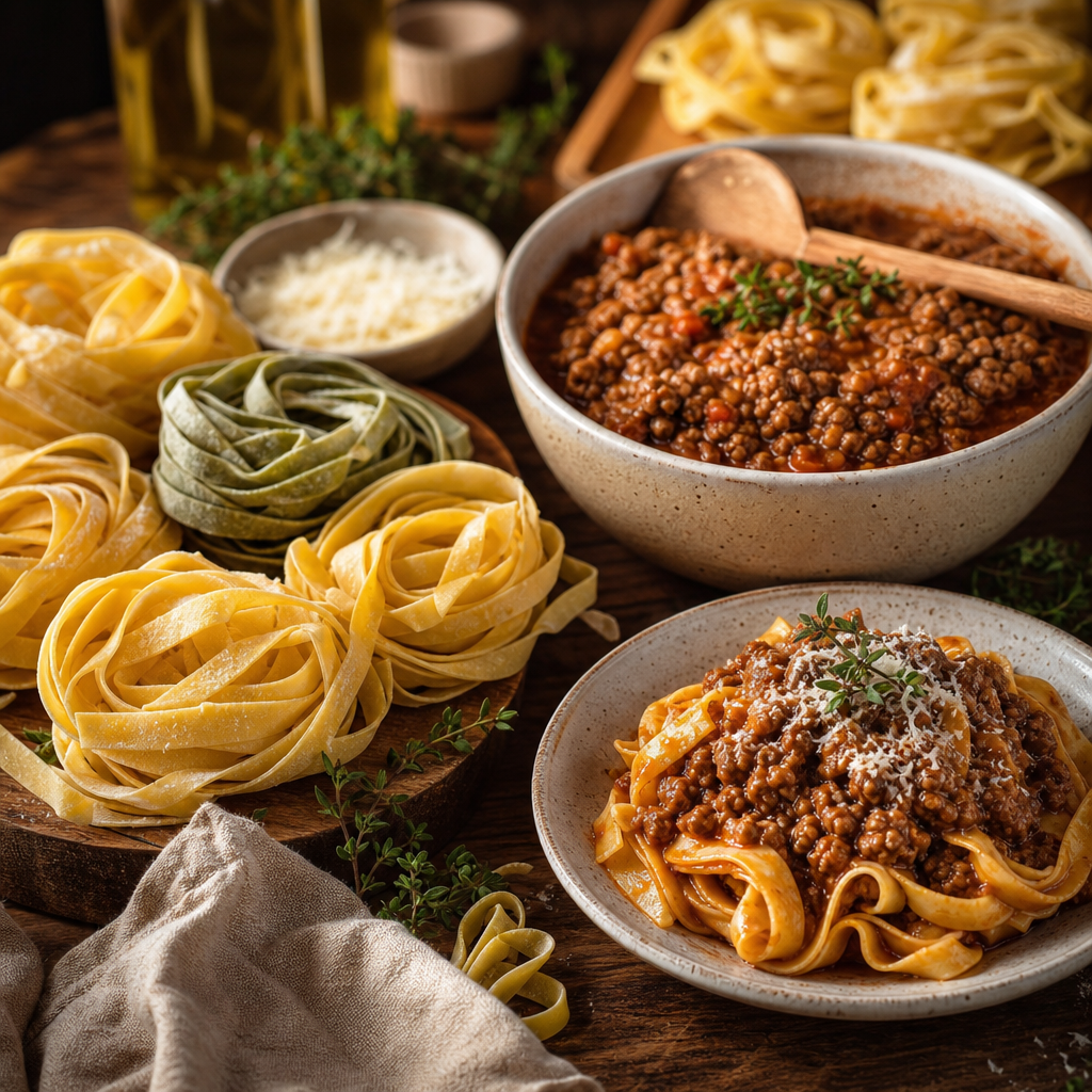 3 lb Fresh Organic Pasta Bundle (with Slow-Simmer Bolognese)