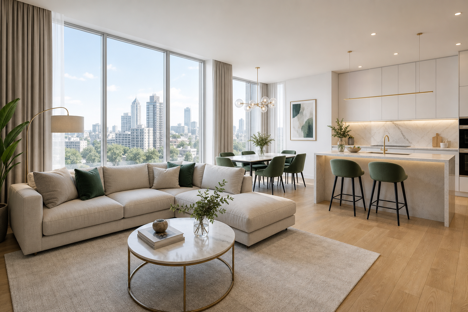 Bright Apartment Near Central Business District