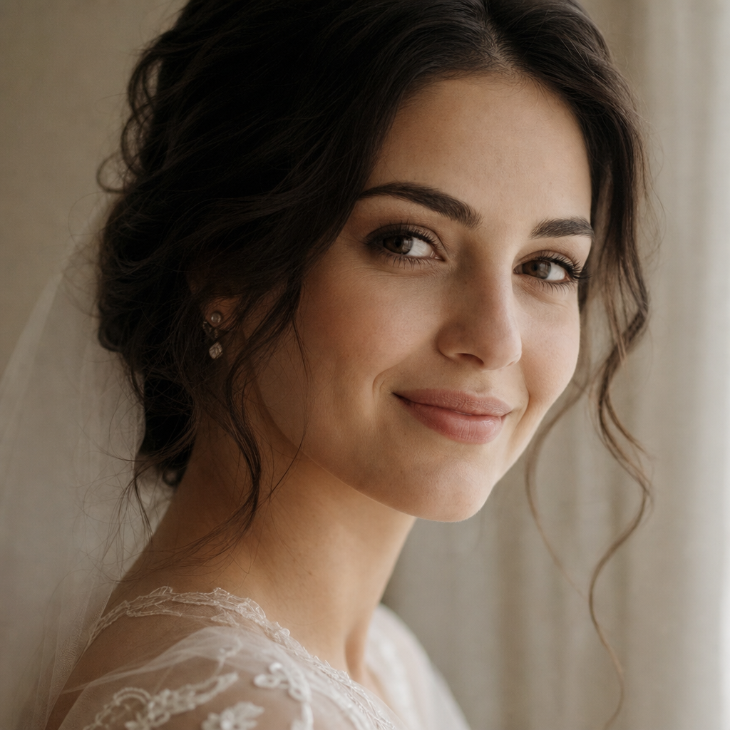 Portrait of Olena, a wedding client