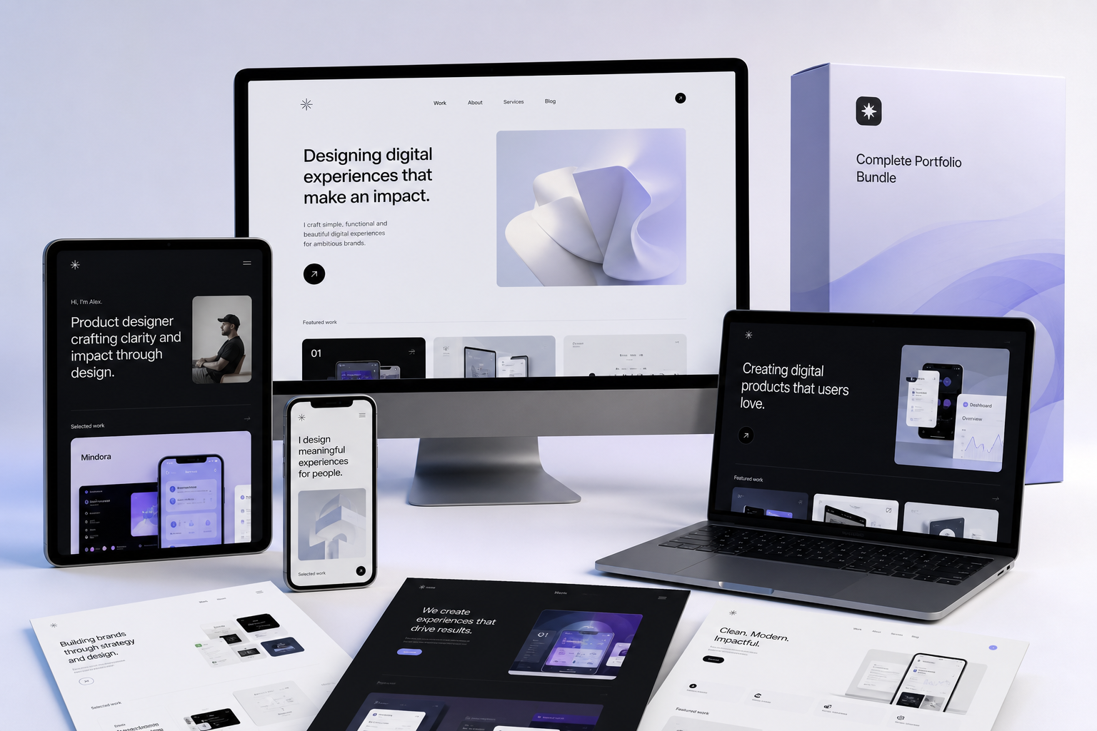 Complete Portfolio Bundle bundle preview mockup