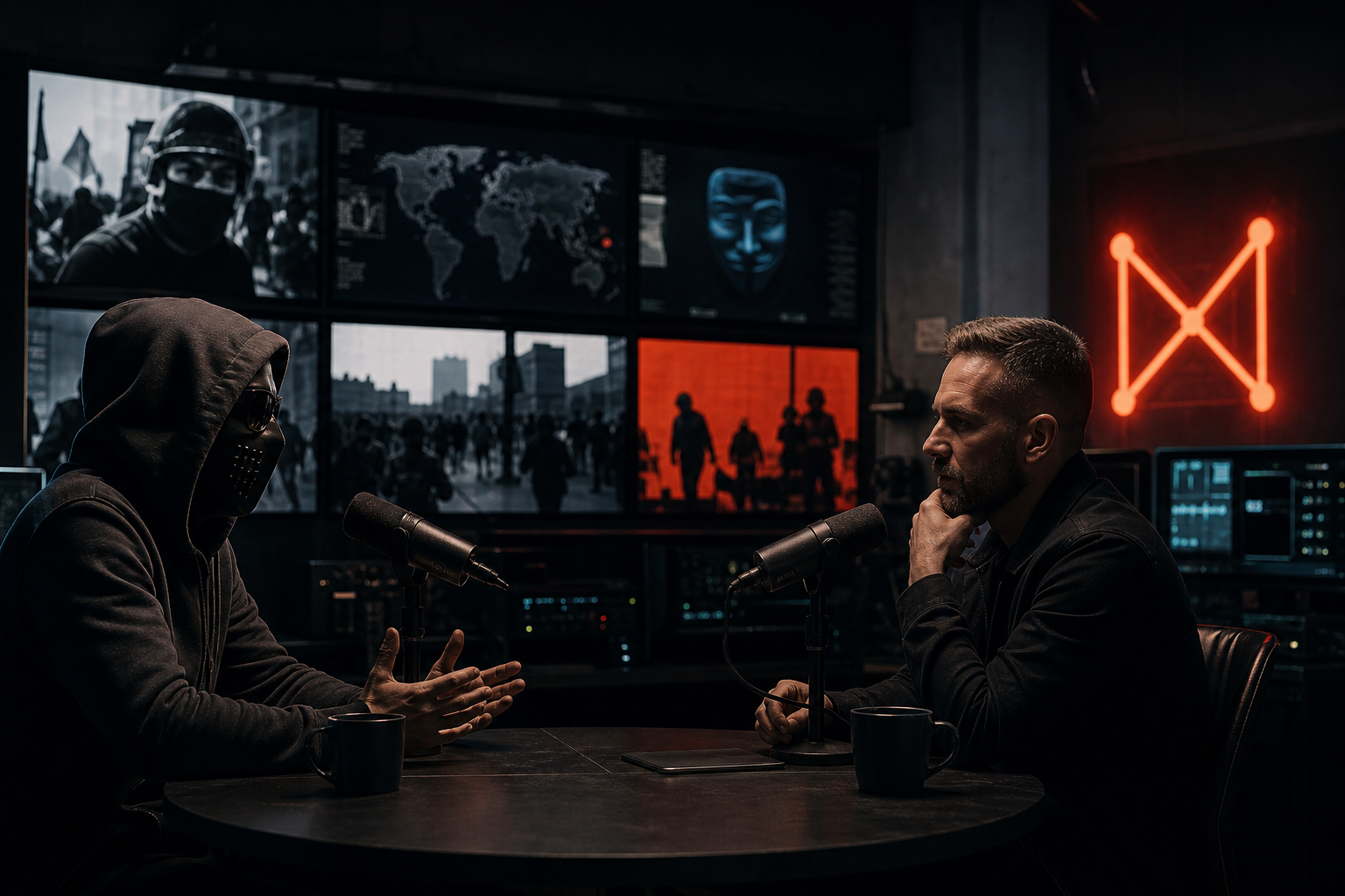 Founder and systems talk show format visual
