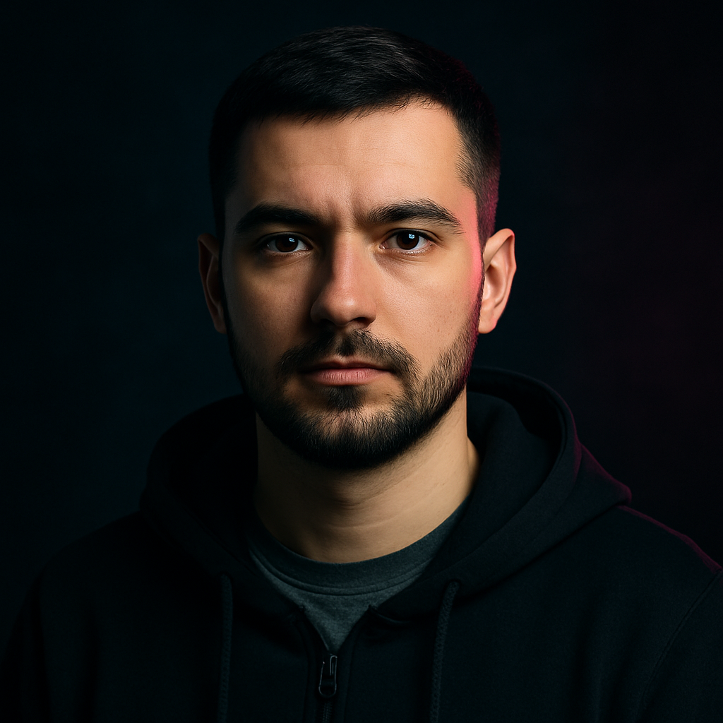Portrait of Dmytro Koval, a React core contributor