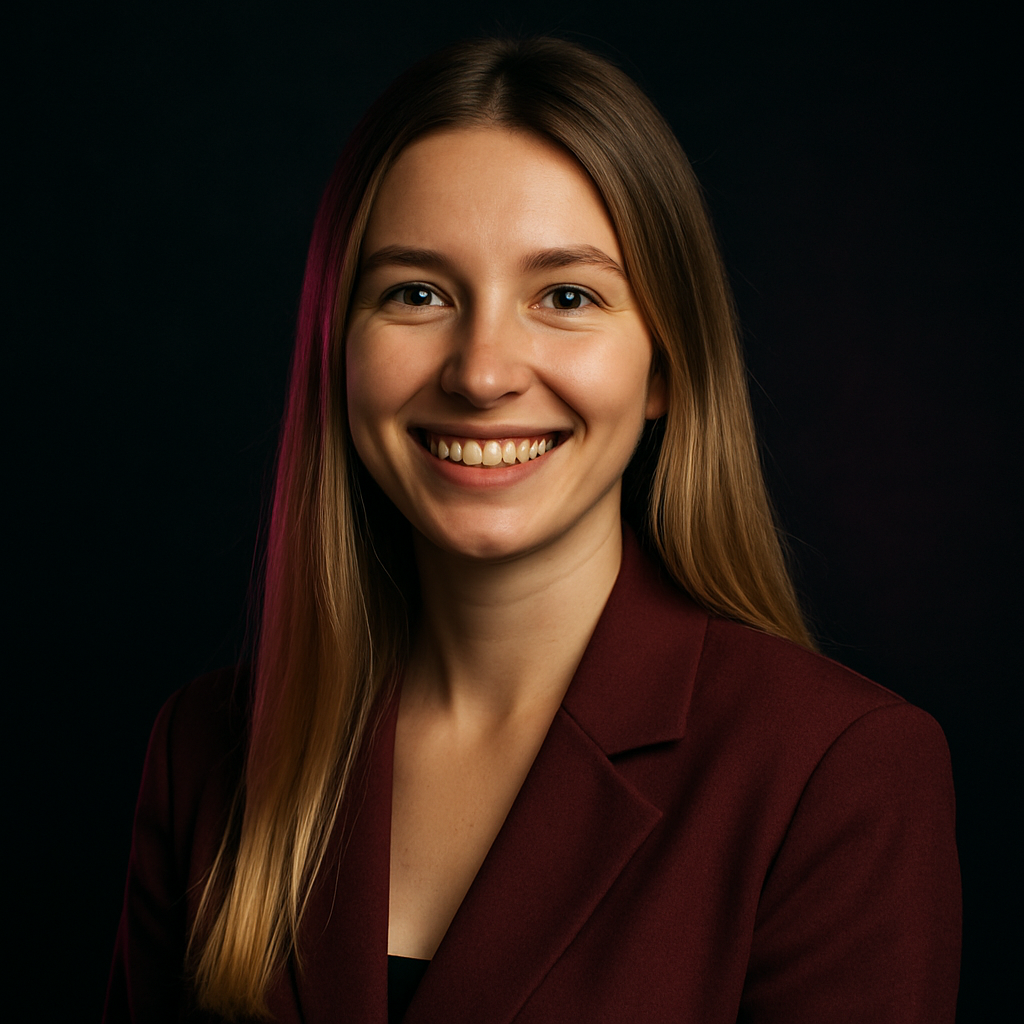 Portrait of Kateryna Shevchuk, a software testing expert