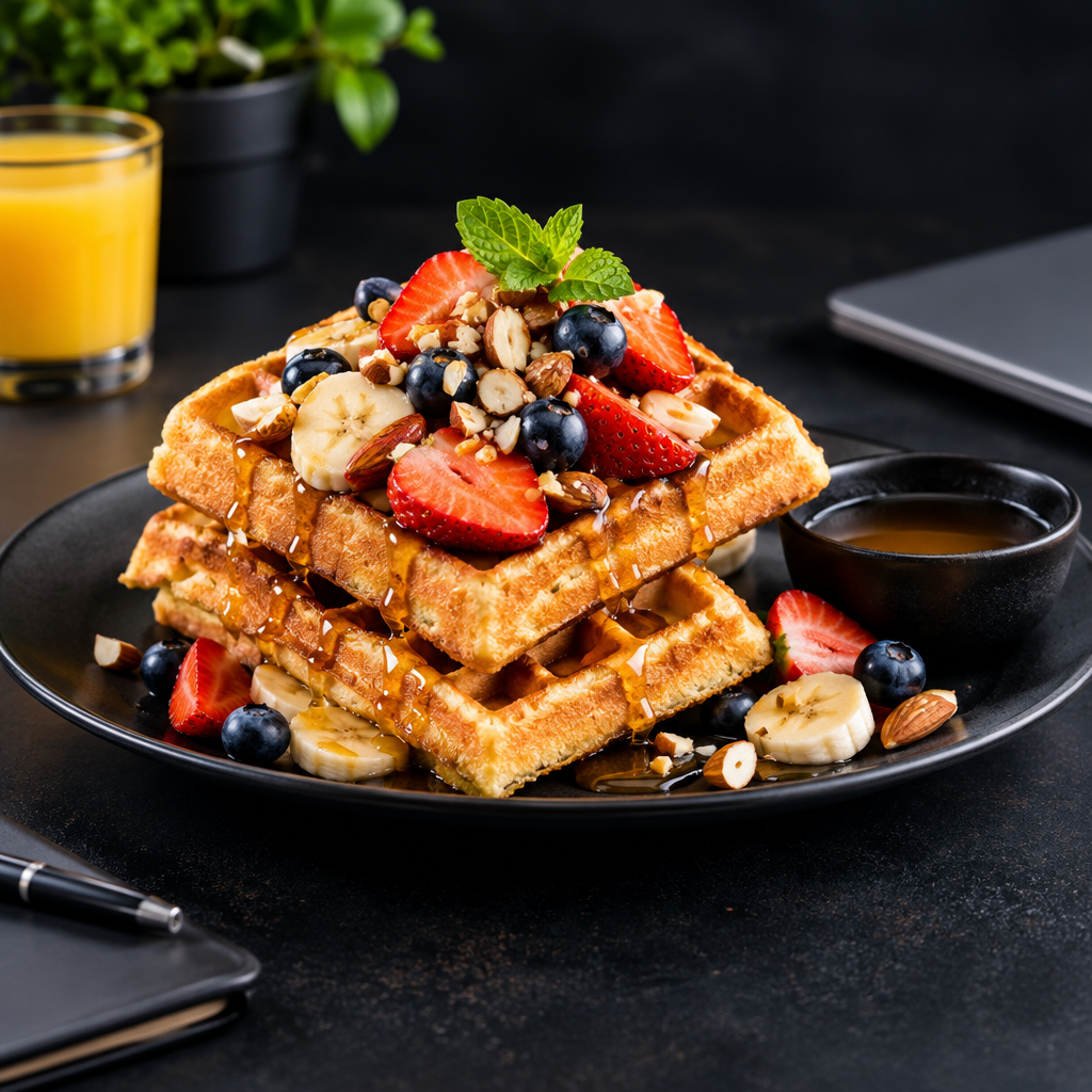 Waffles menu item