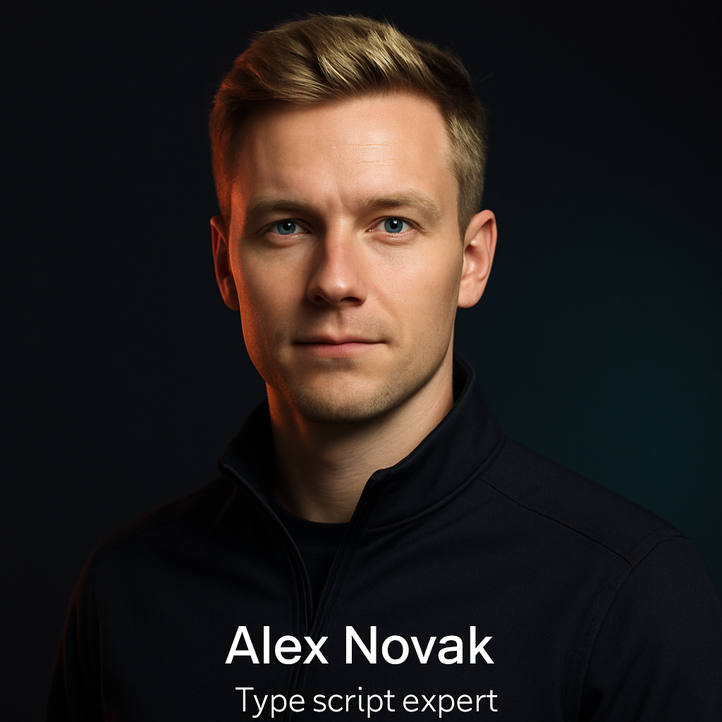 Alex Novak, TypeScript Expert at Google with blonde hair