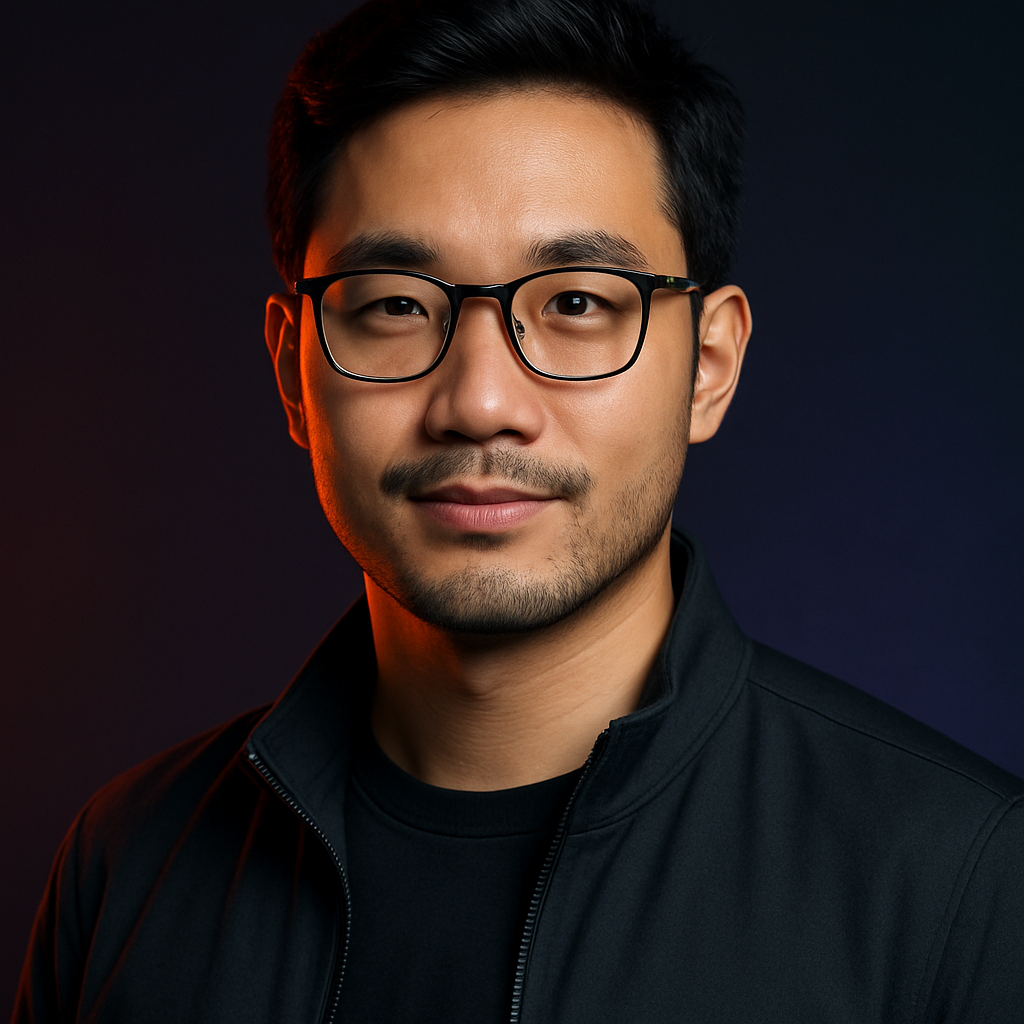 David Kim, Frontend Tooling Expert at Webpack with glasses and dark hair