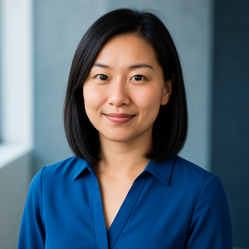 Portrait of Olivia Tran, Product Manager at Bluewave Digital