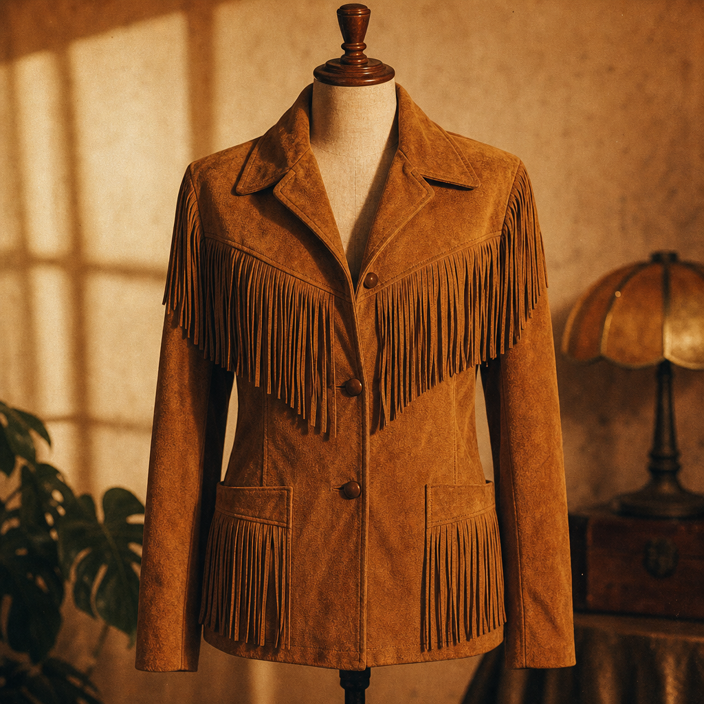 Suede Fringe Jacket