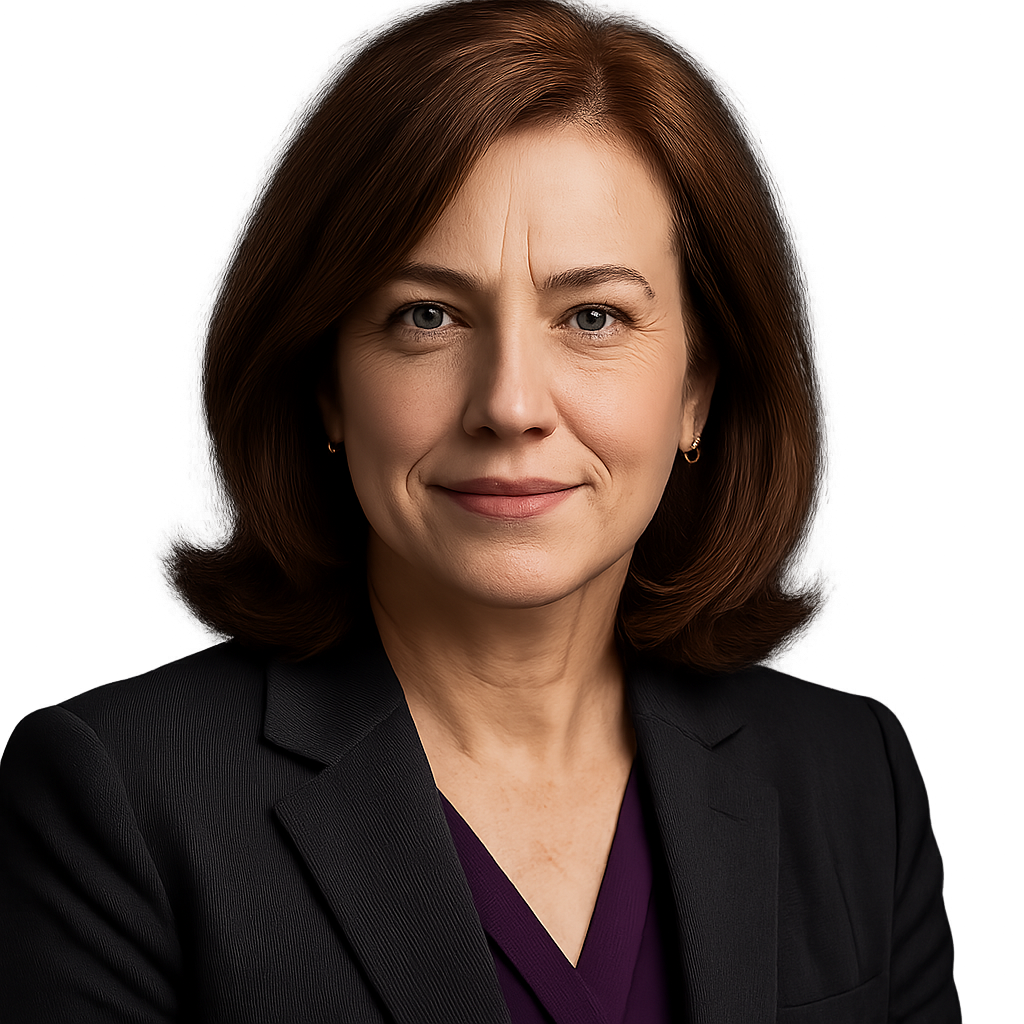 Portrait of Amelia Hart, Chief Analytics Officer