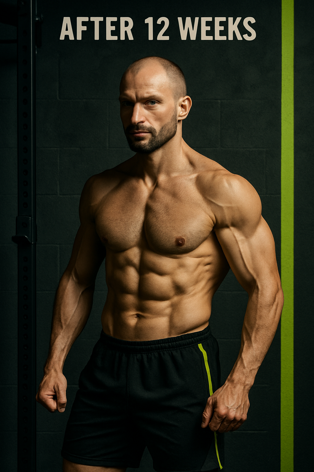Dmytro after transformation, improved shoulder shape and leaner physique