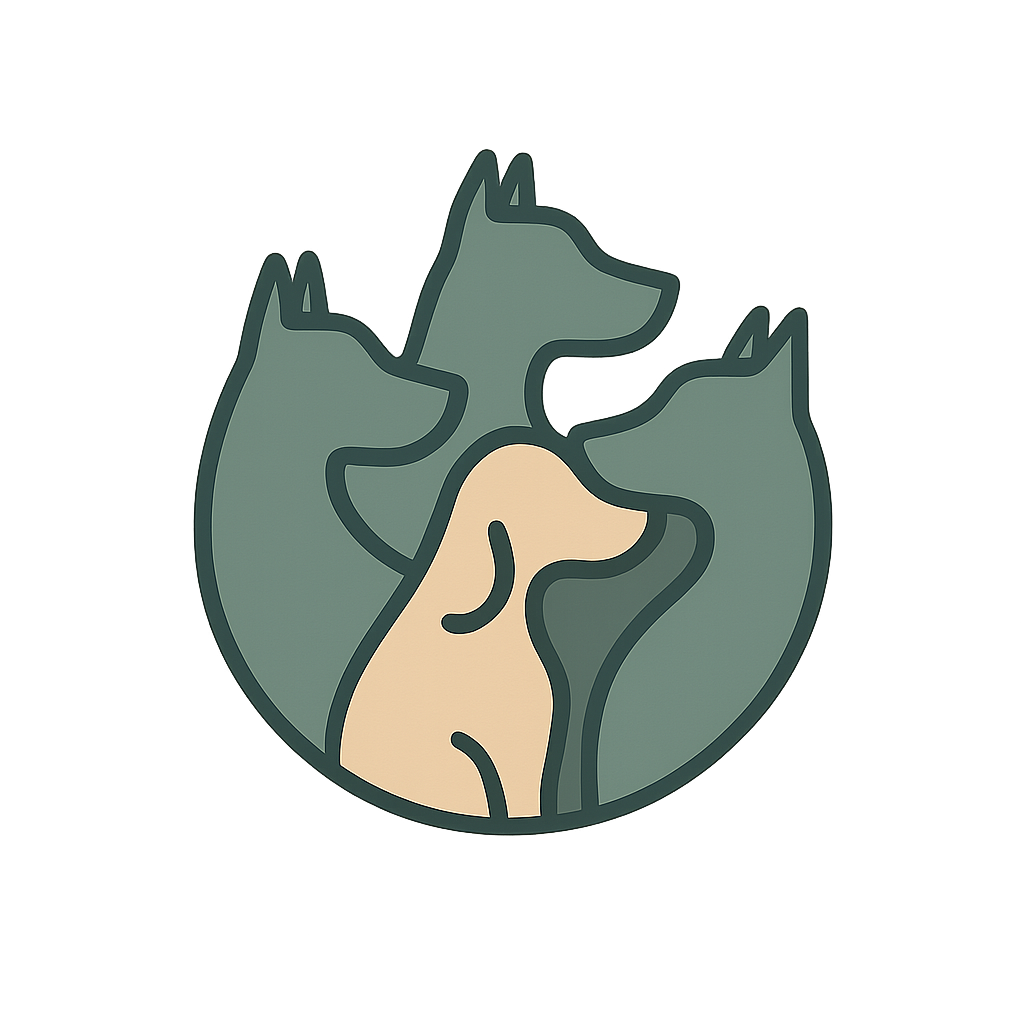 Original Pack Co. circular dog emblem logo
