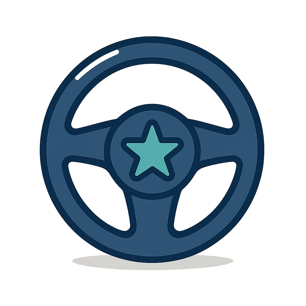 Professional drivers badge icon