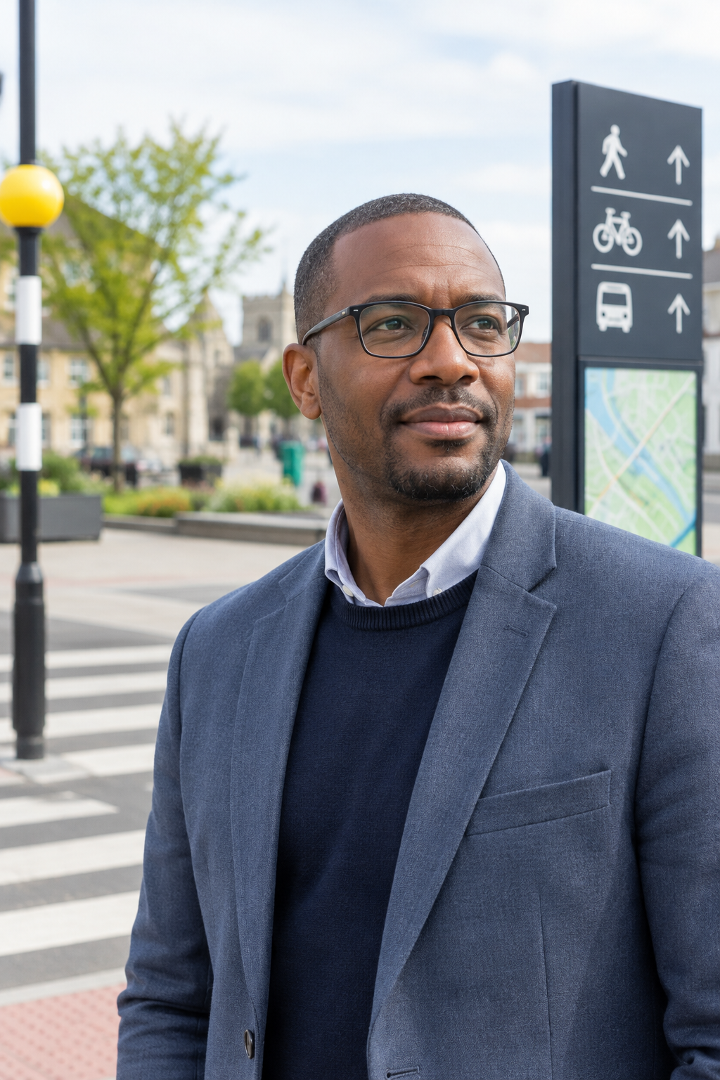 Portrait of Jamal Khan, mobility and access specialist