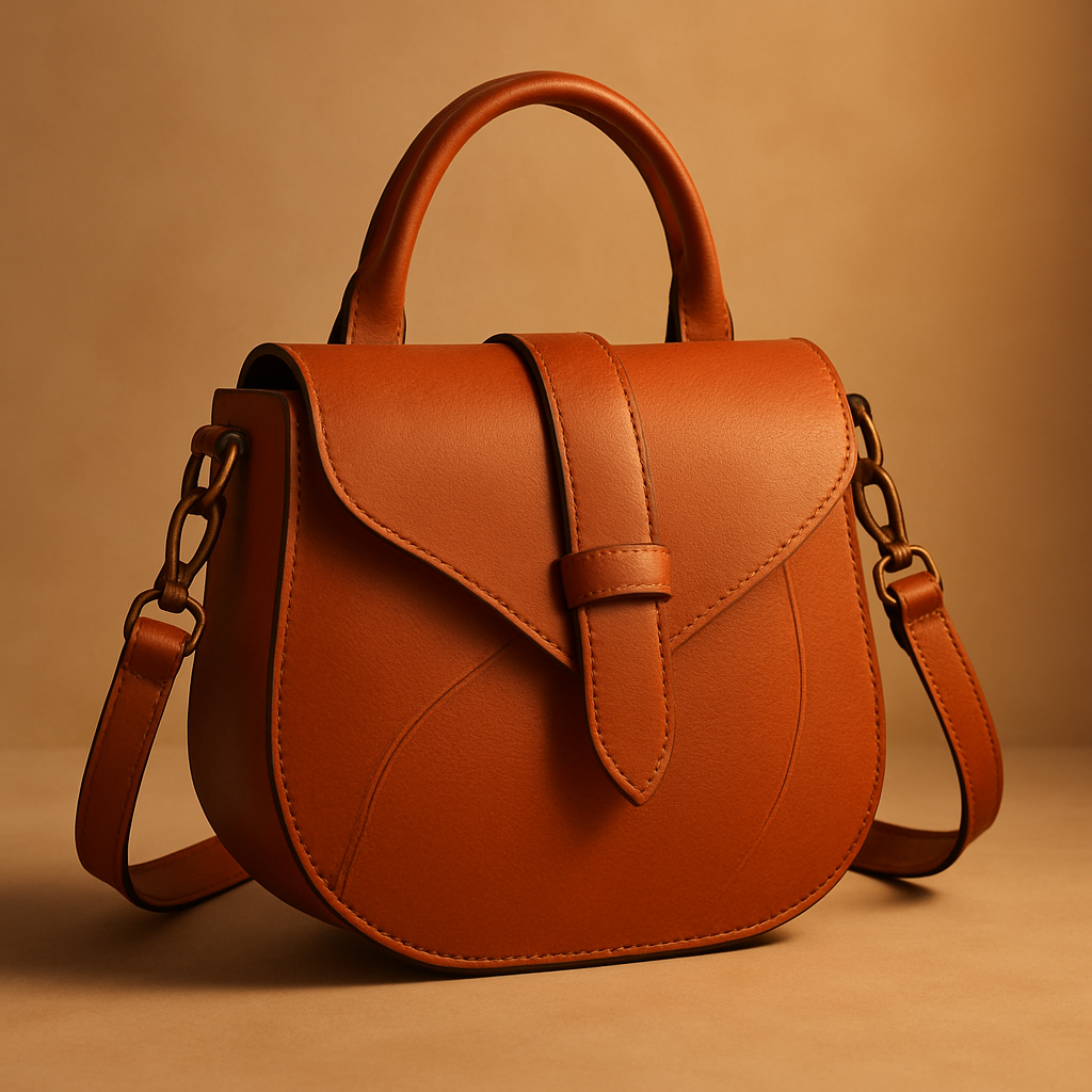 Handmade leather bag product photo