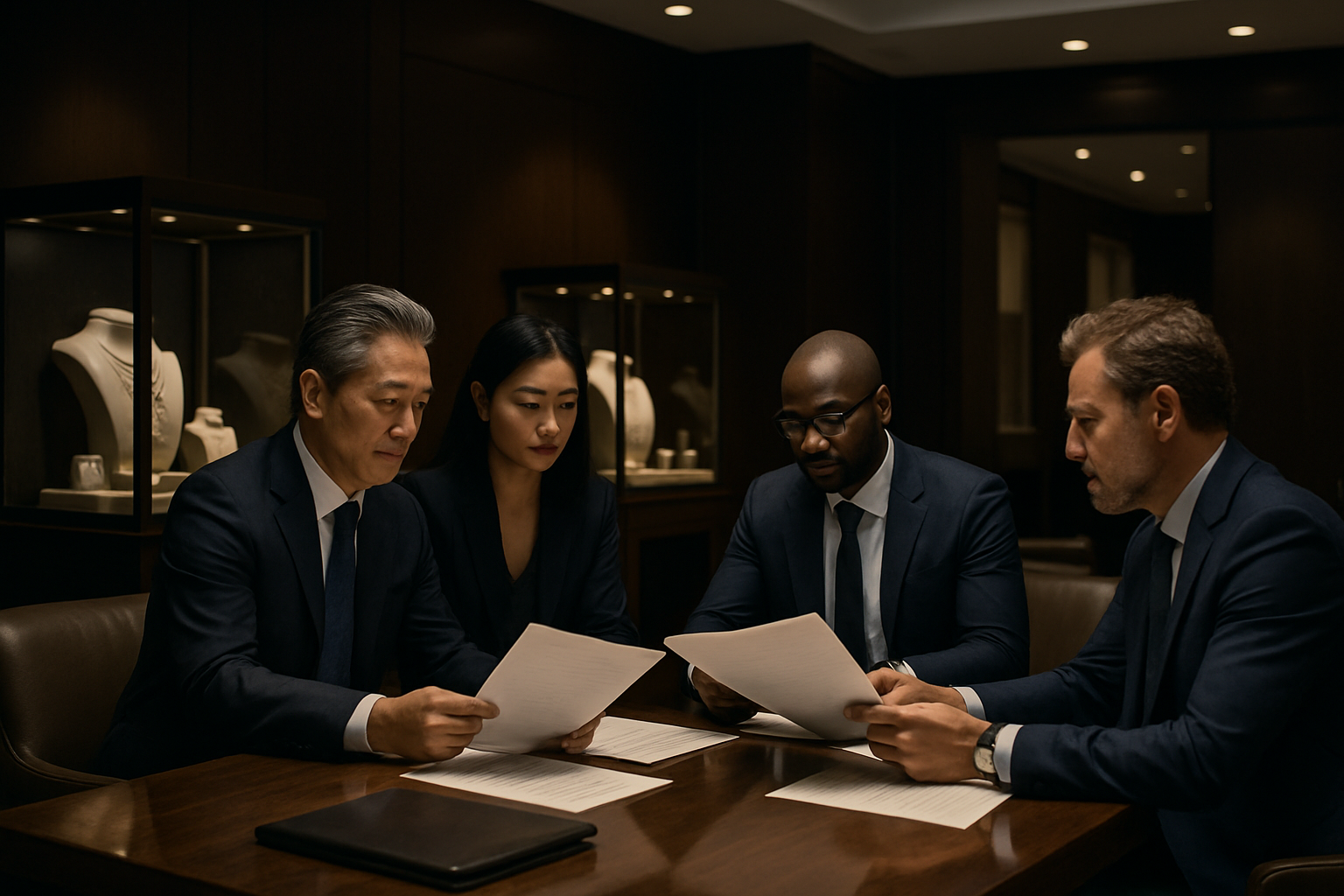 Executive international jewelry industry meeting focused on strategic cooperation