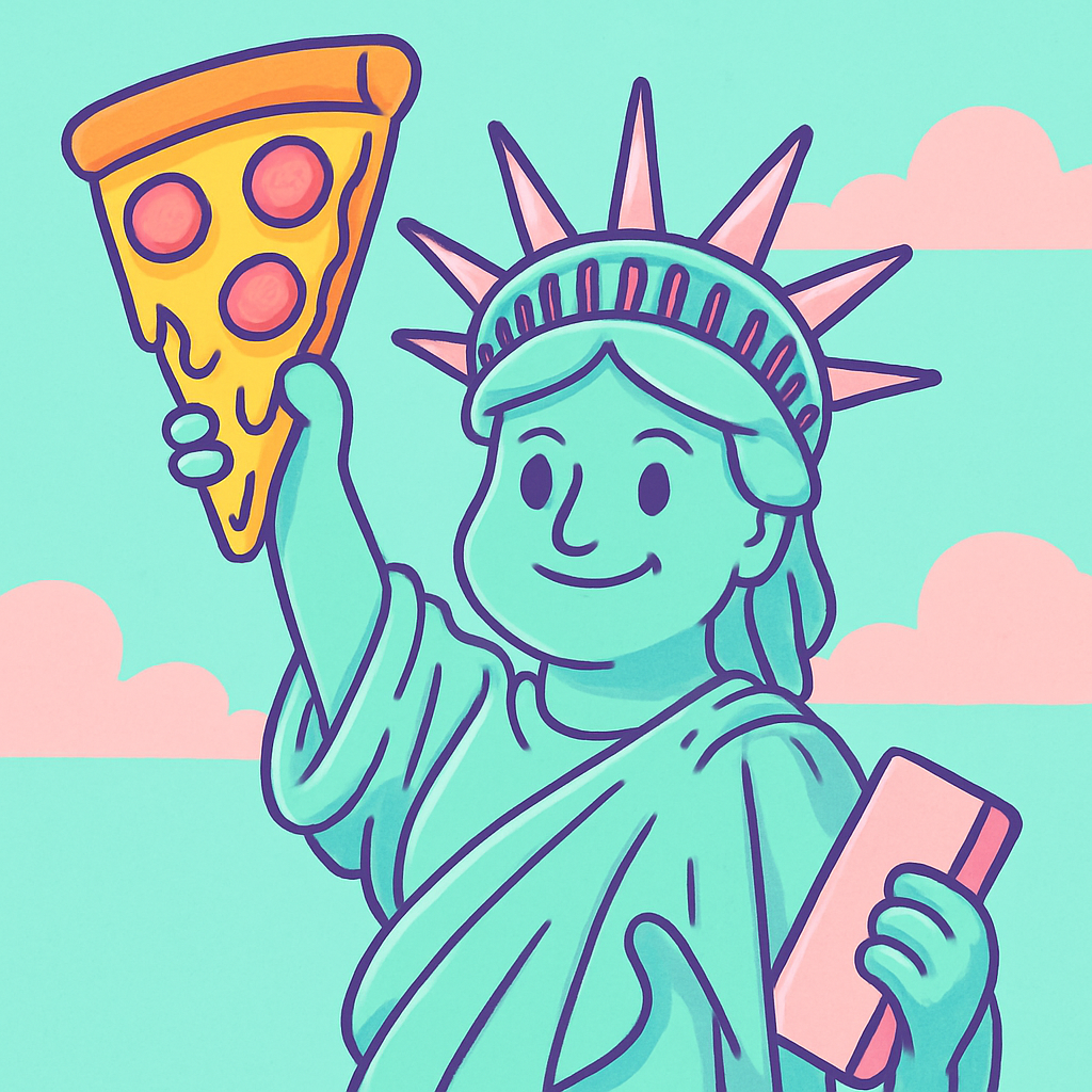Pizza Statue of Liberty meme icon