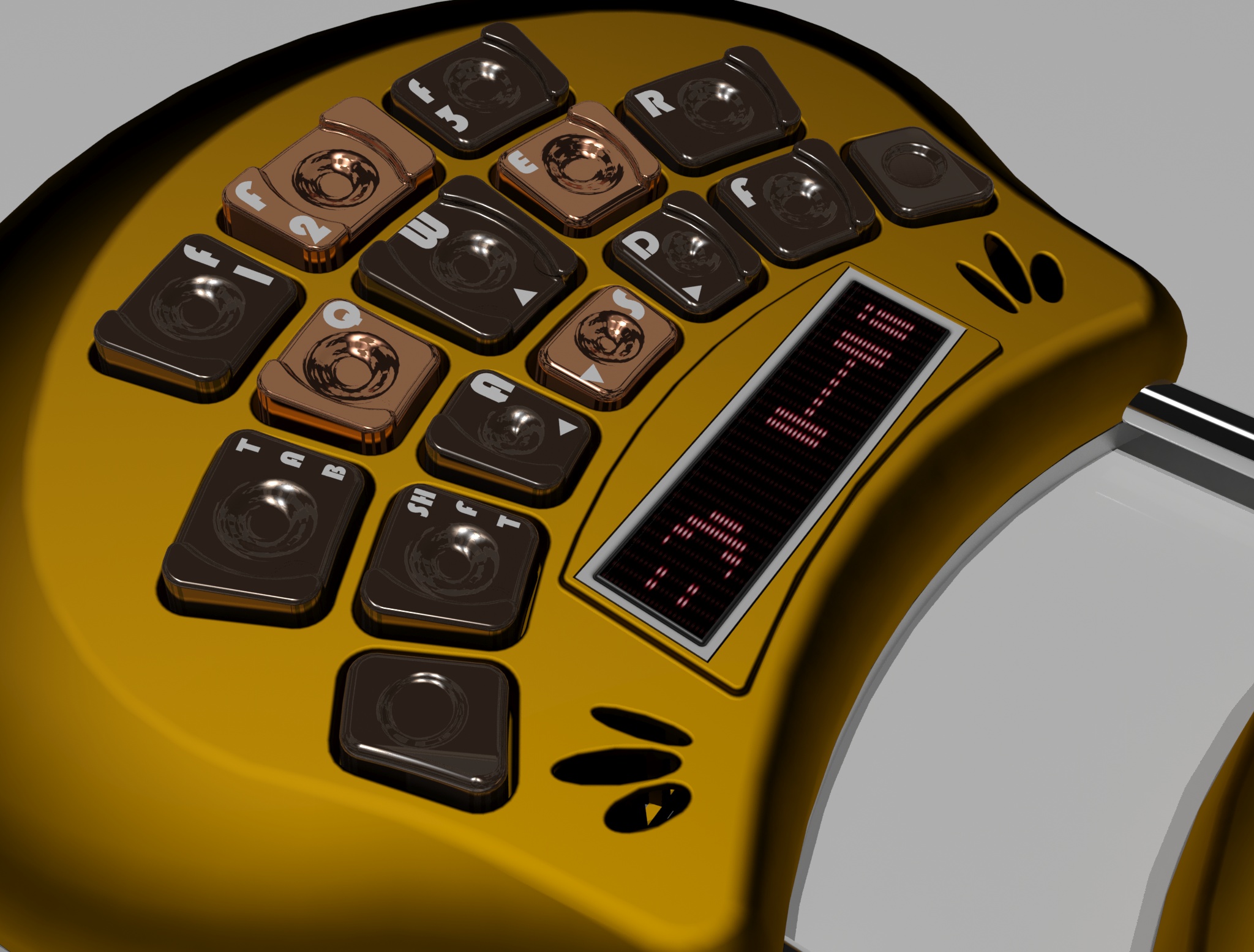 Raptor Gaming Controller front view with high-tech lighting