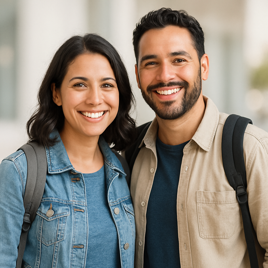 Family visiting Orlando testimonial portrait