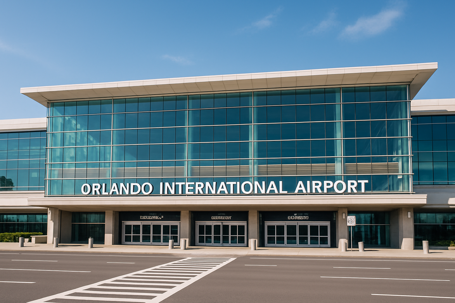 Orlando International Airport terminal exterior