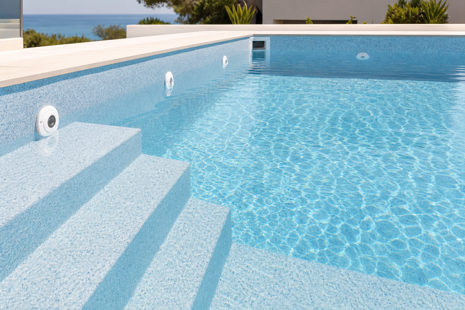 Finition quartz bleu glacier