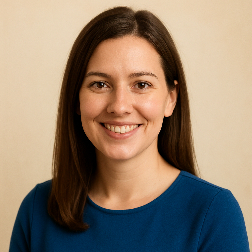 Portrait of Anna, a support specialist, smiling