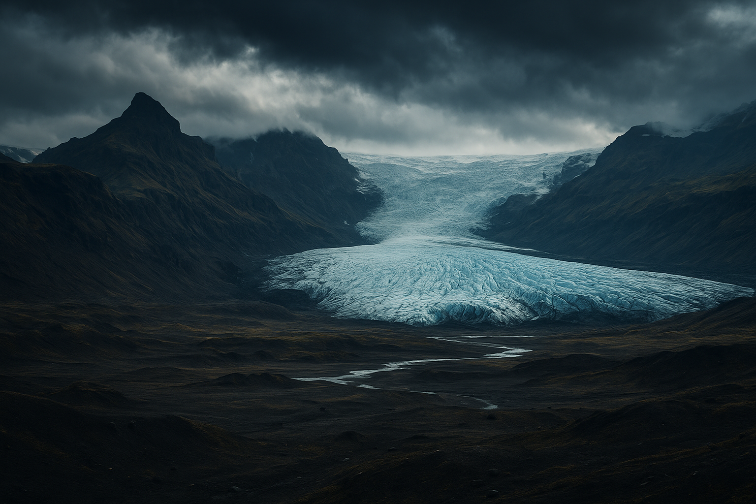 Cinematic view of Iceland