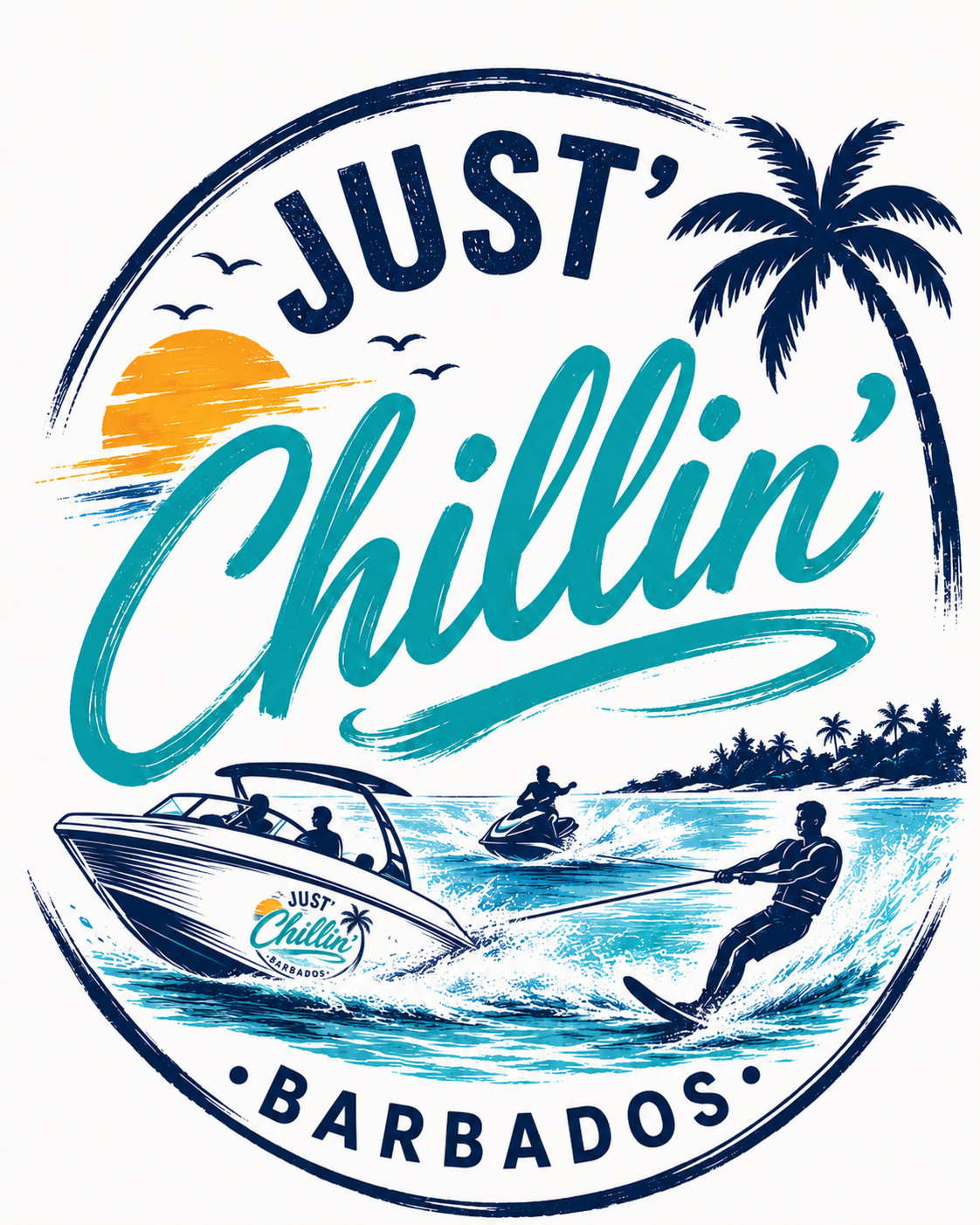 Jus’ Chillin’ Watersports Barbados logo
