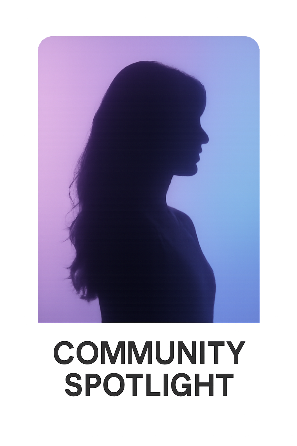 Community spotlight social reel cover with lifestyle imagery