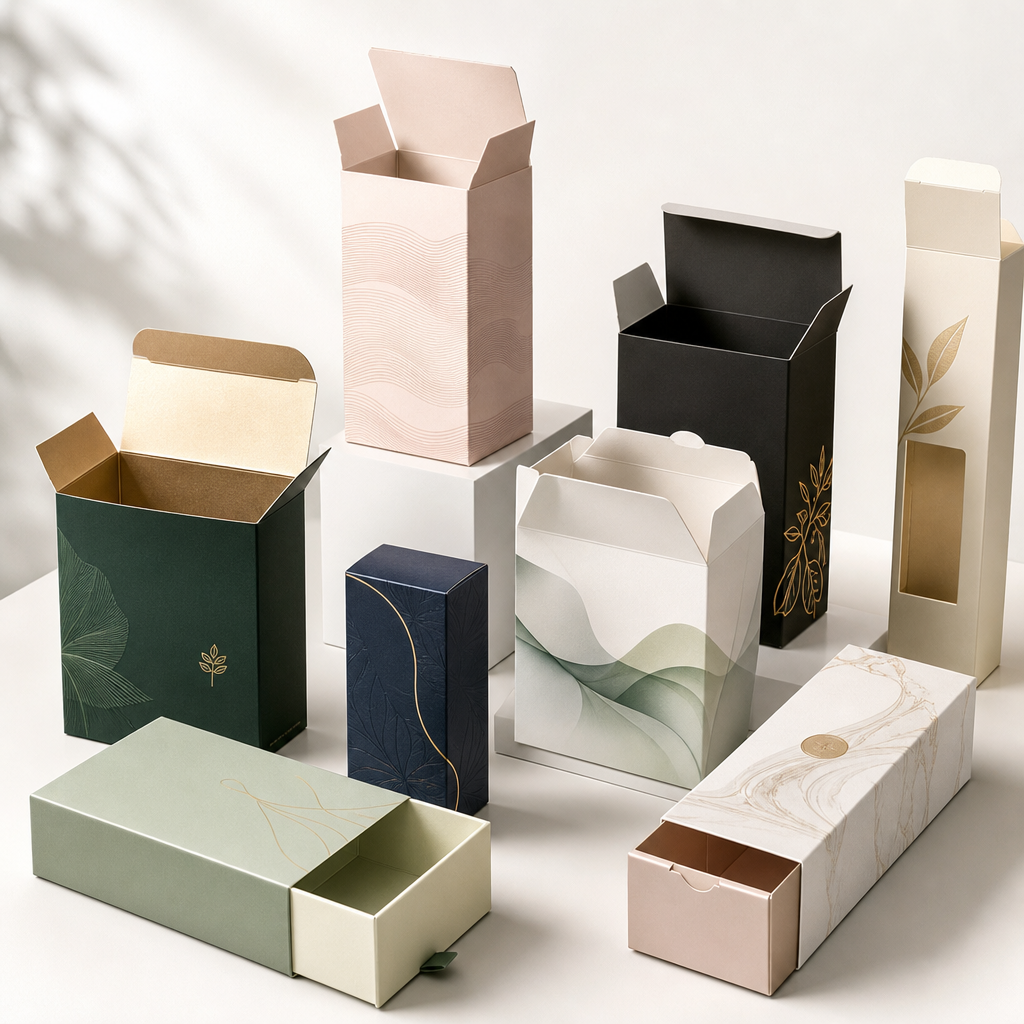 Retail carton structure packaging sample