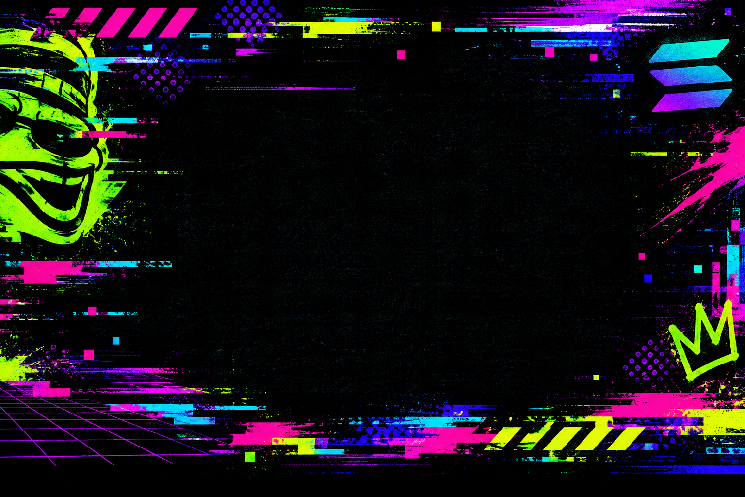 Reserved horizontal meme banner placeholder frame