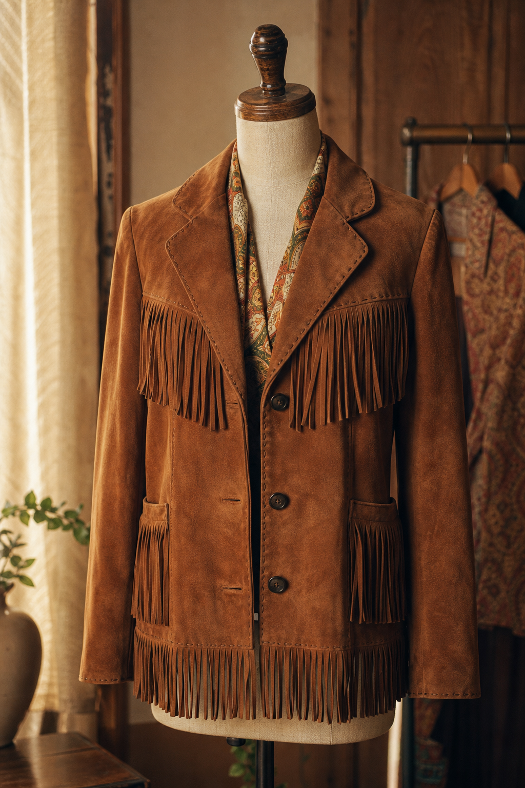Sunset Suede Fringe Jacket