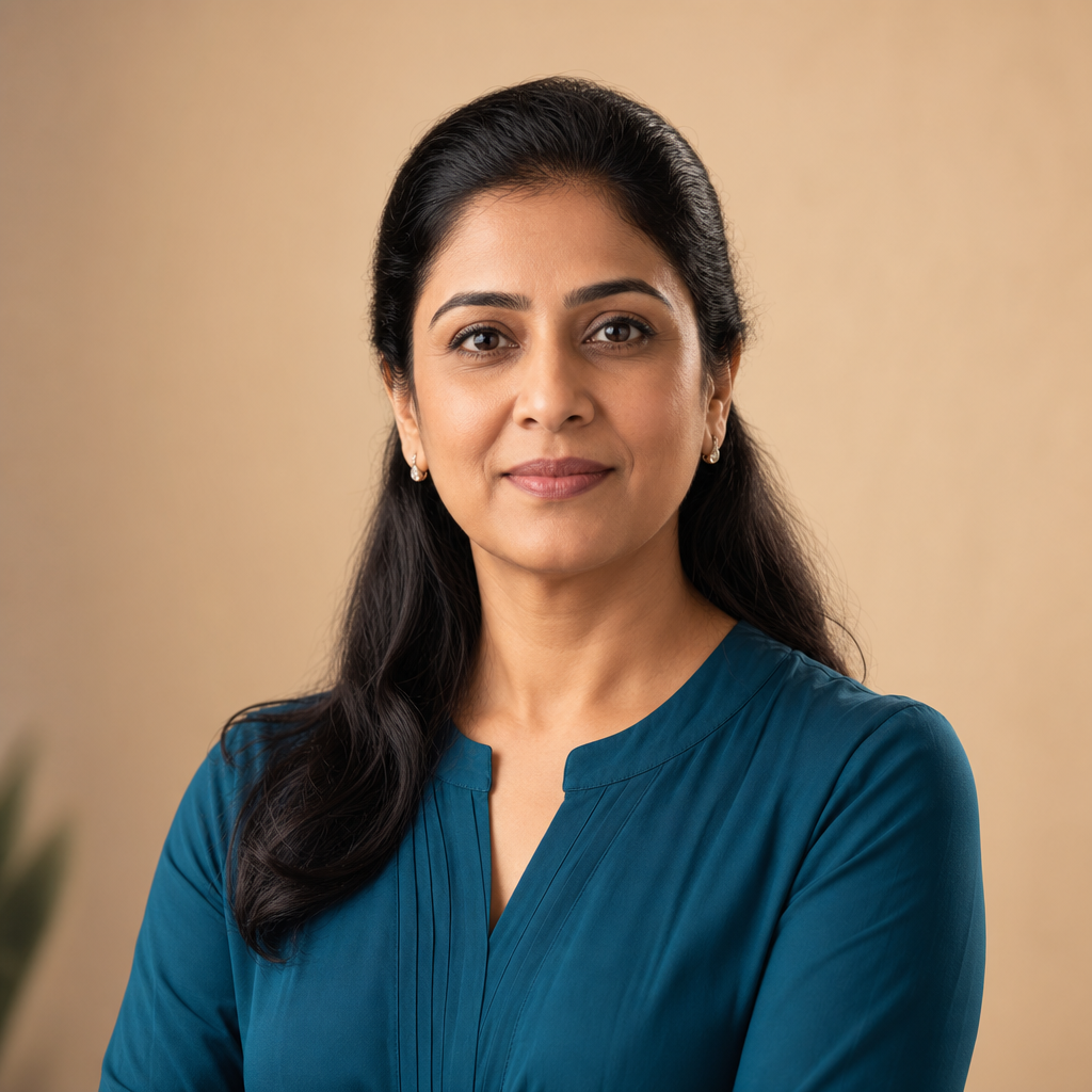 Portrait of Anita Patel, procurement manager