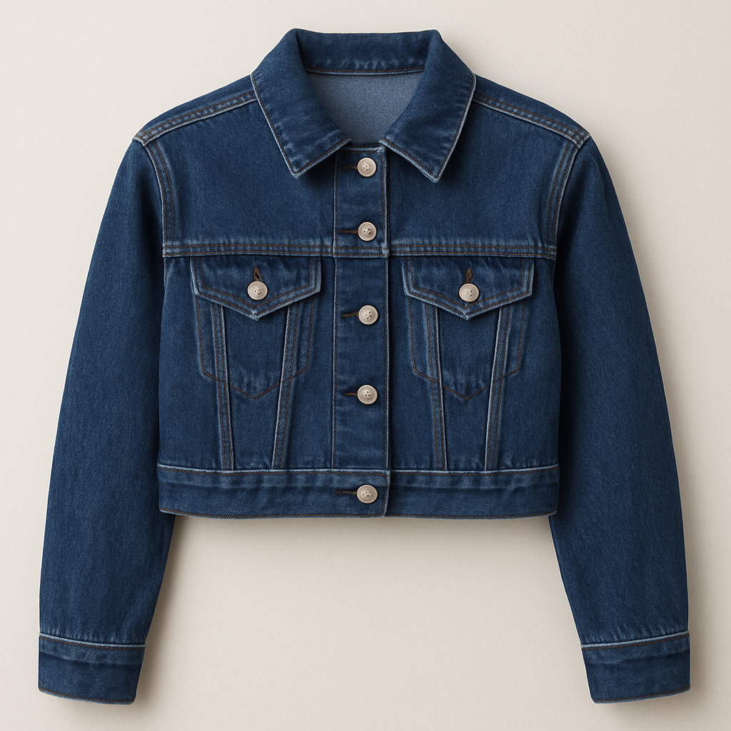 Indigo Denim Jacket - cropped modern