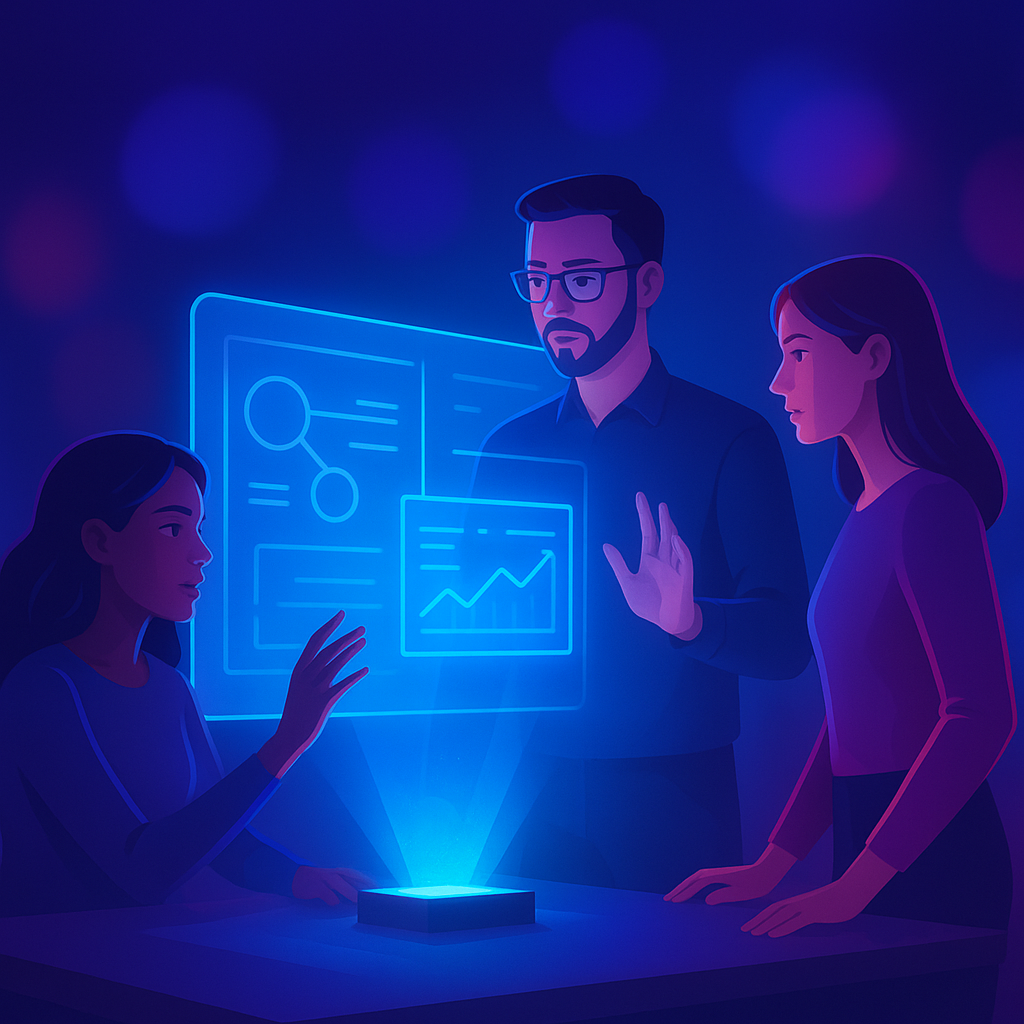 Feature visual: Holographic Team Collaboration
