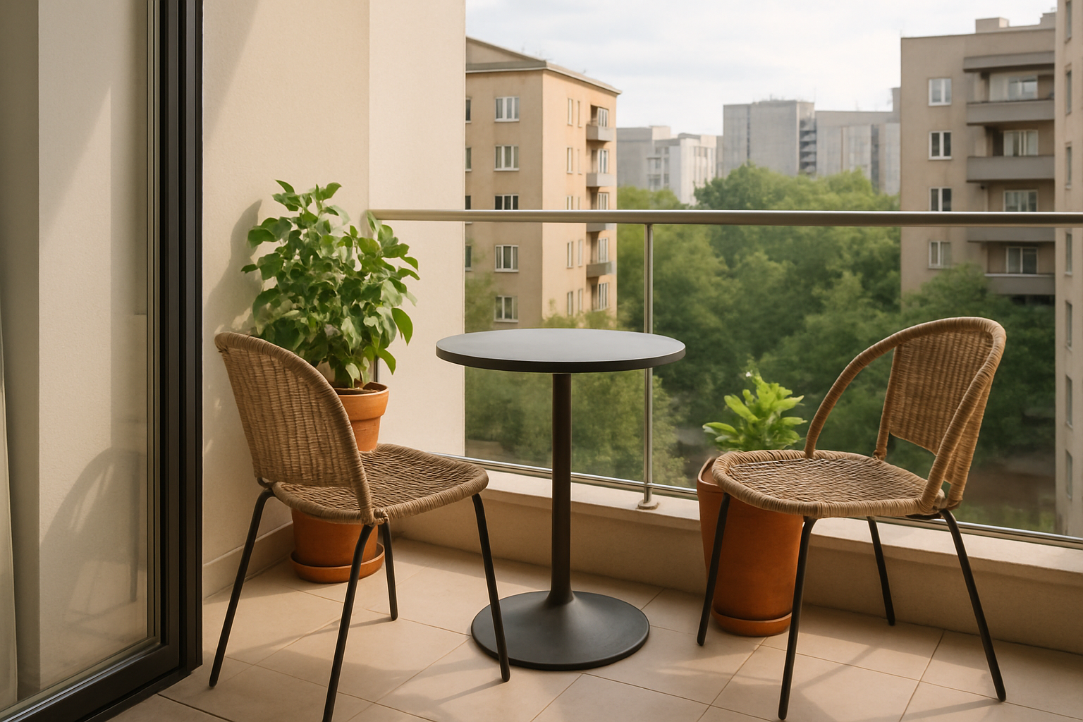 Illustrative planted balcony