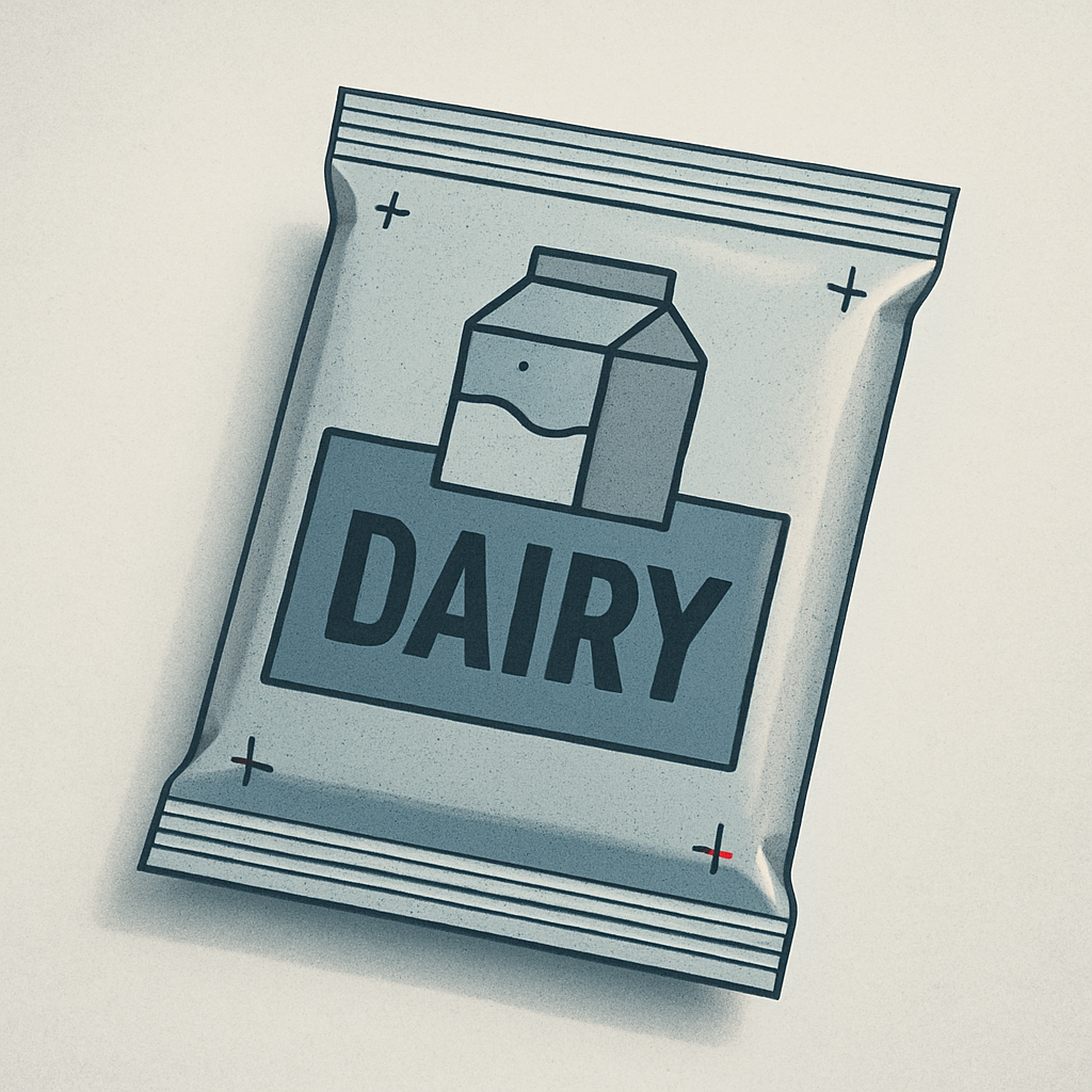 Dairy sachet packaging