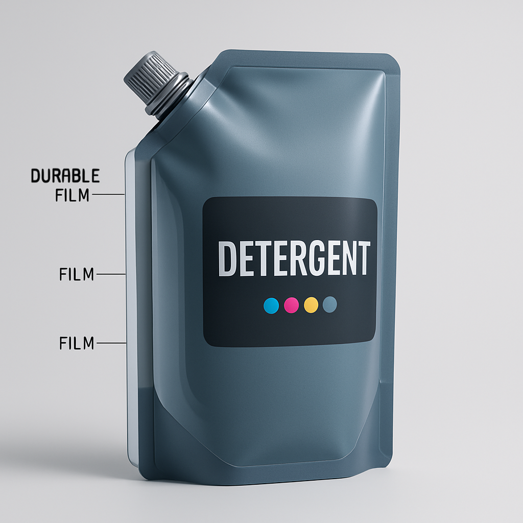 Detergent pouch packaging