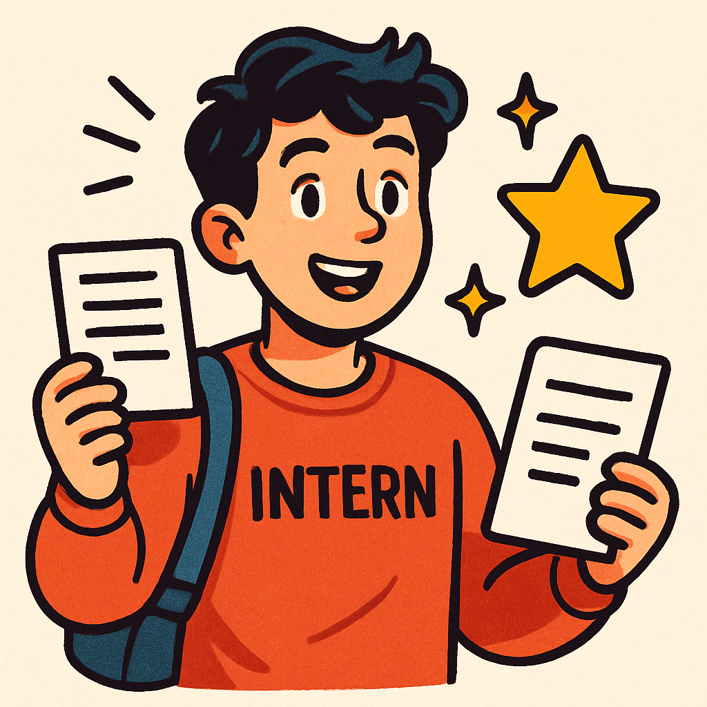 Stajyer ve belge simgesi, gençlere yönelik