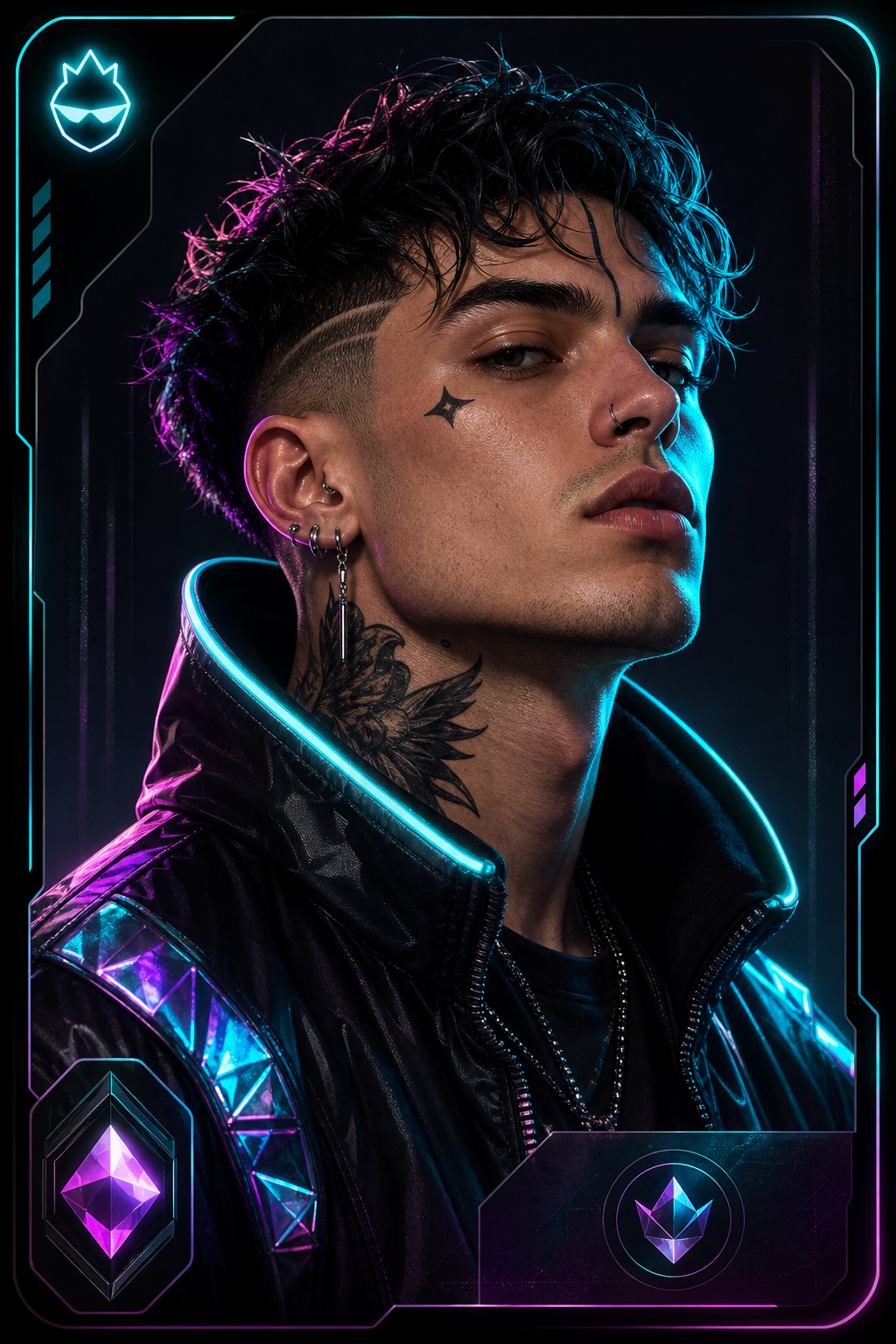Velvet Riot collectible cyber-fashion portrait