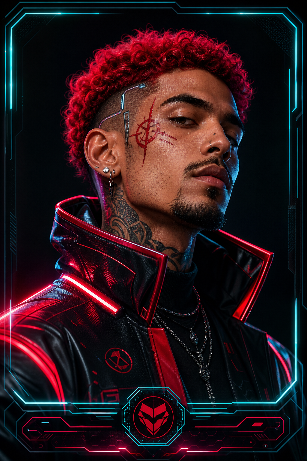 Red Cipher collectible cyber-fashion portrait