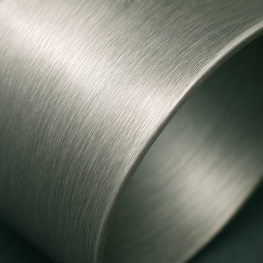 Macro texture of brushed silver jewelry