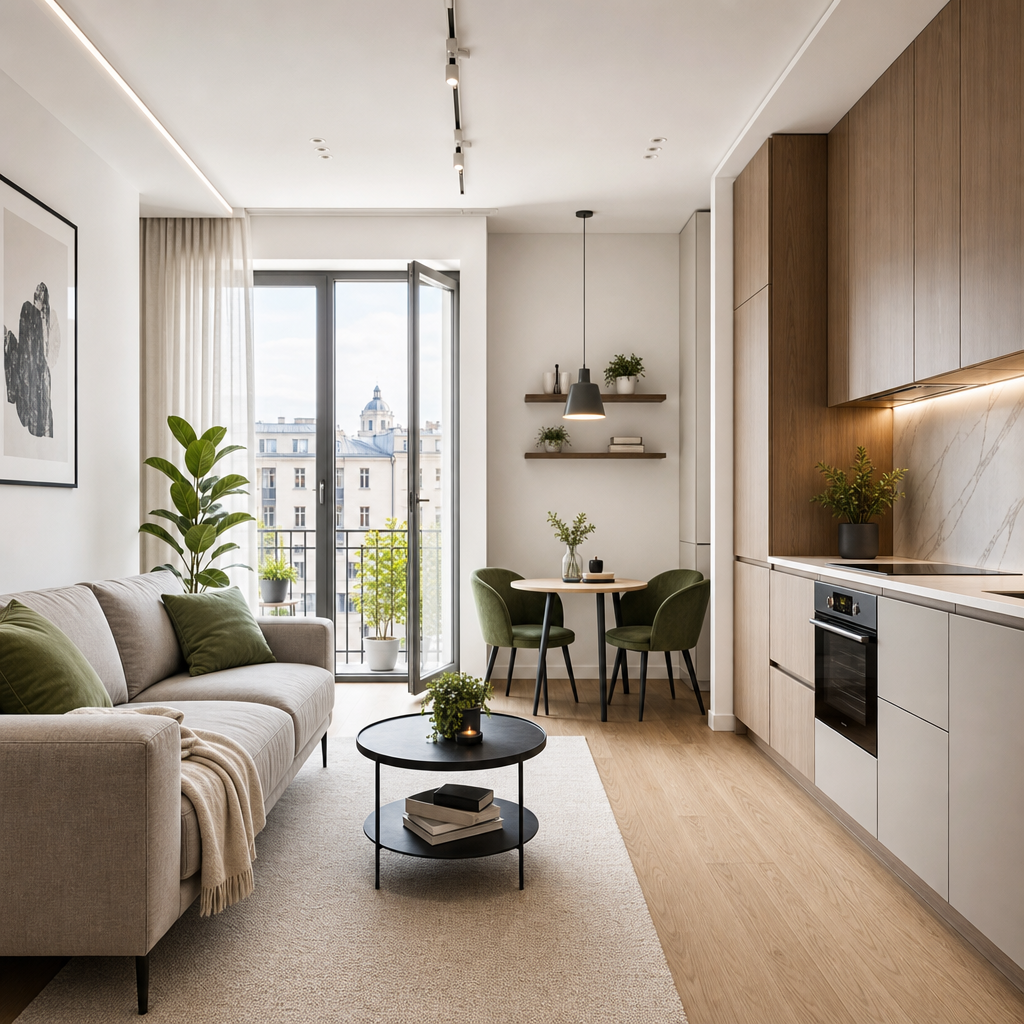 Compact city apartment