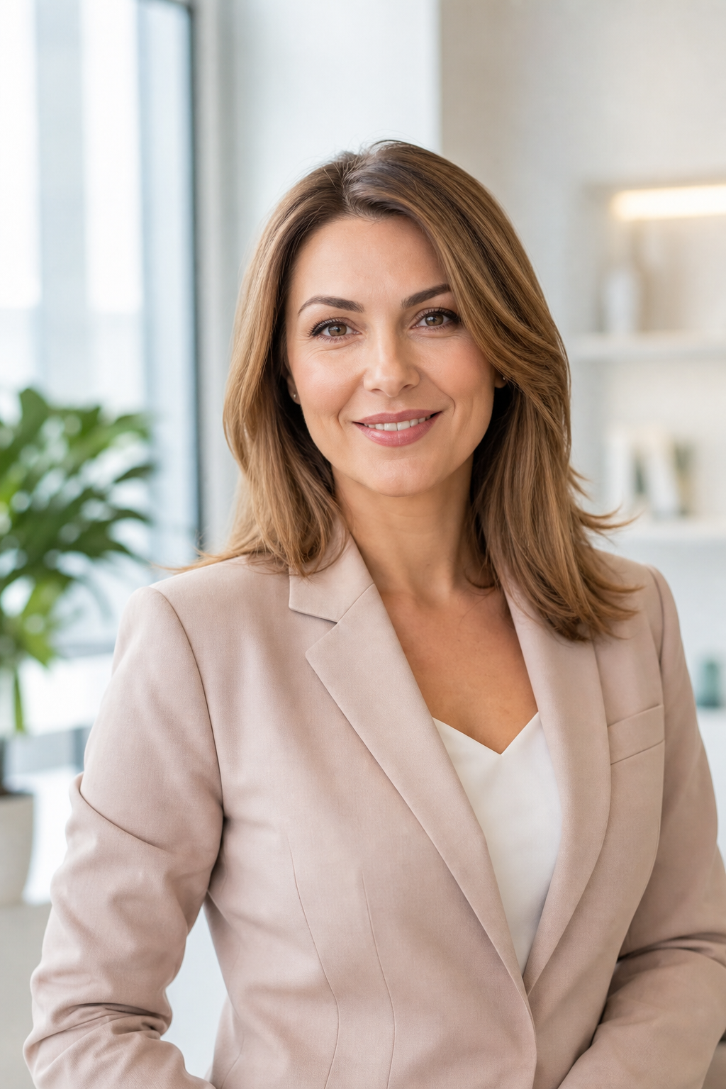 Portrait of Olha Melnyk, Kyiv real estate agent
