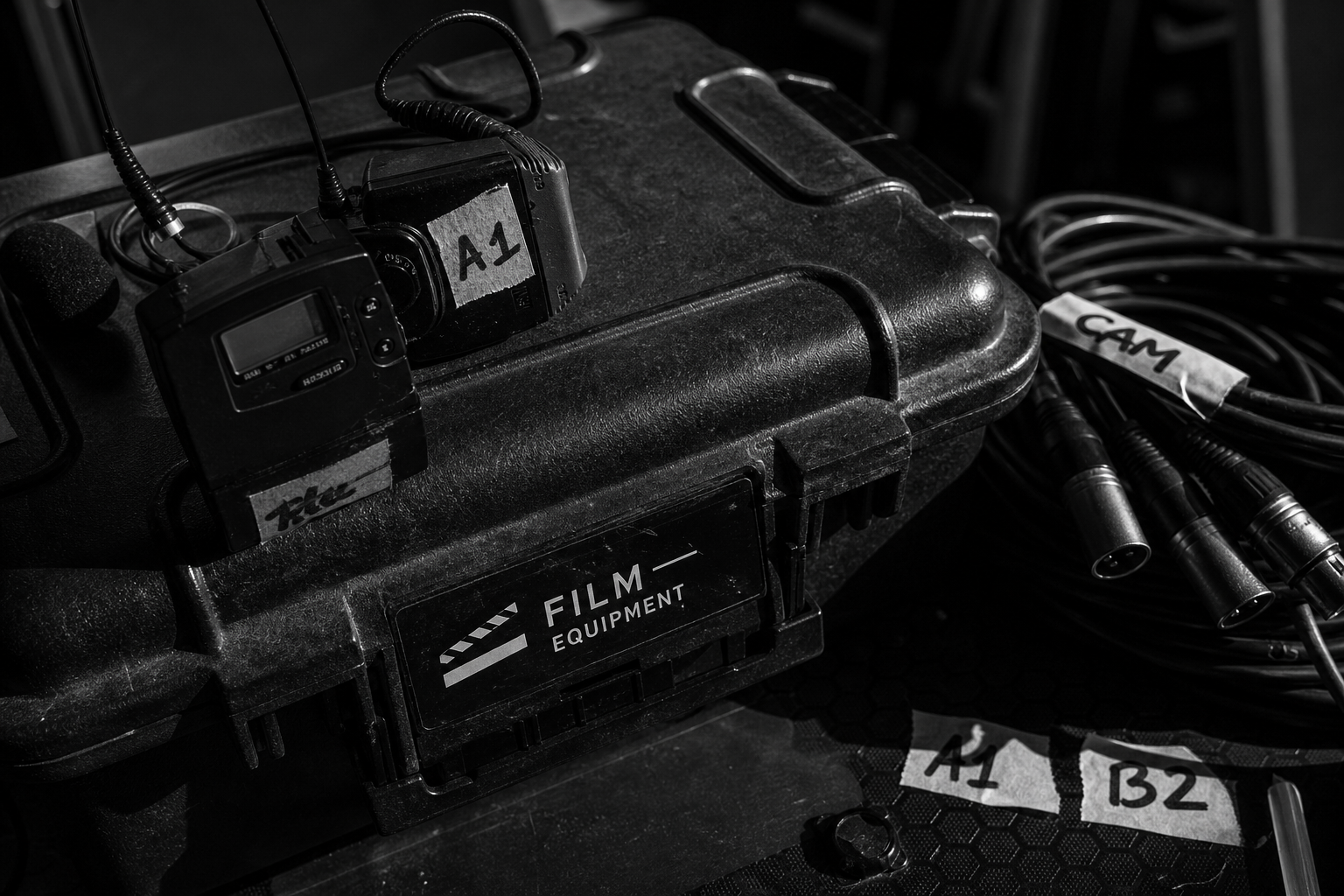 Behind-the-scenes production image for Equipment Branding Close-Up